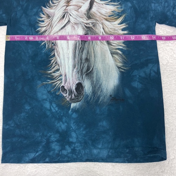 The mountain tie dye horse stallion shirt sleeve tee t-shirt medium - Picture 4 of 6